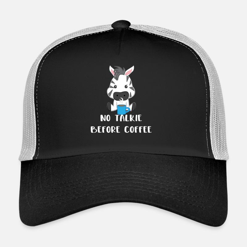 Zebra - Zebra - Zebra T-Shirt - Coffee Trucker Cap