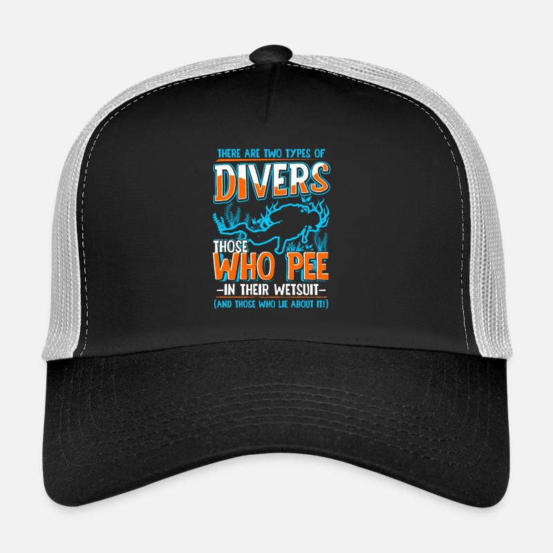 Scuba diving diver sea ocean saying gift Trucker Cap