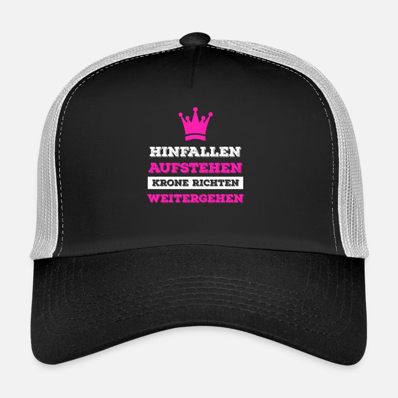Tomber debout Debout la couronne Casquette trucker 