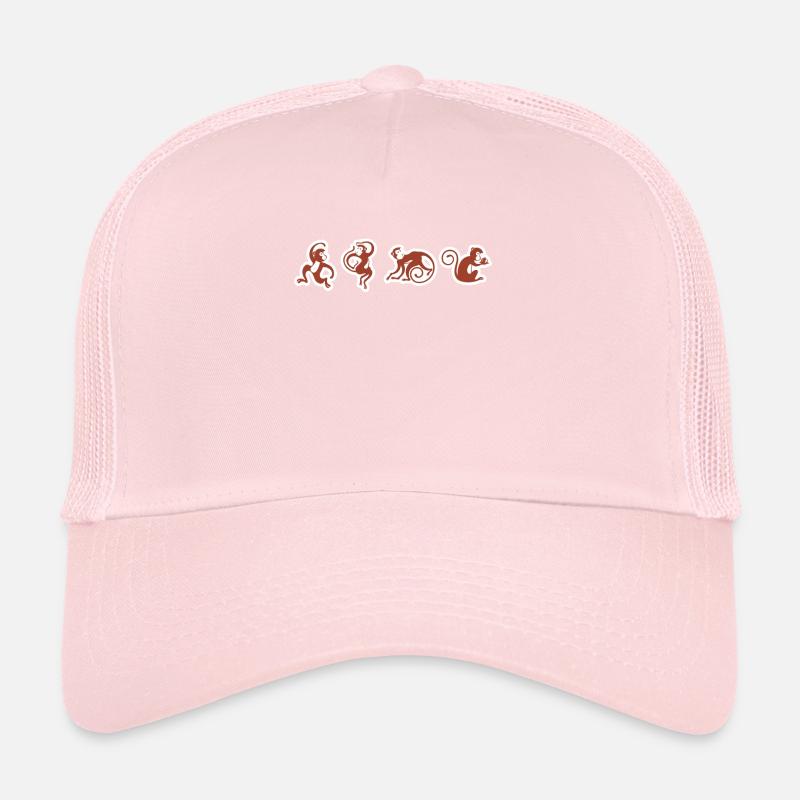 Monkey circus monkey funny design graphic Trucker Cap