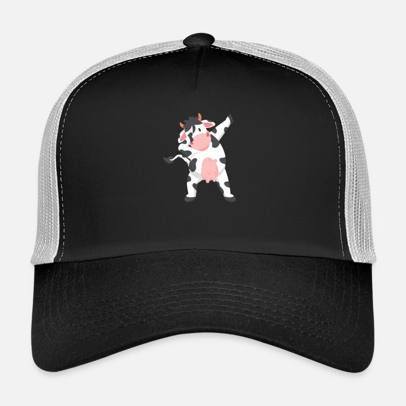 Dabbing Vache Végétarienne Végétarienne Vegan Drôle Casquette trucker 