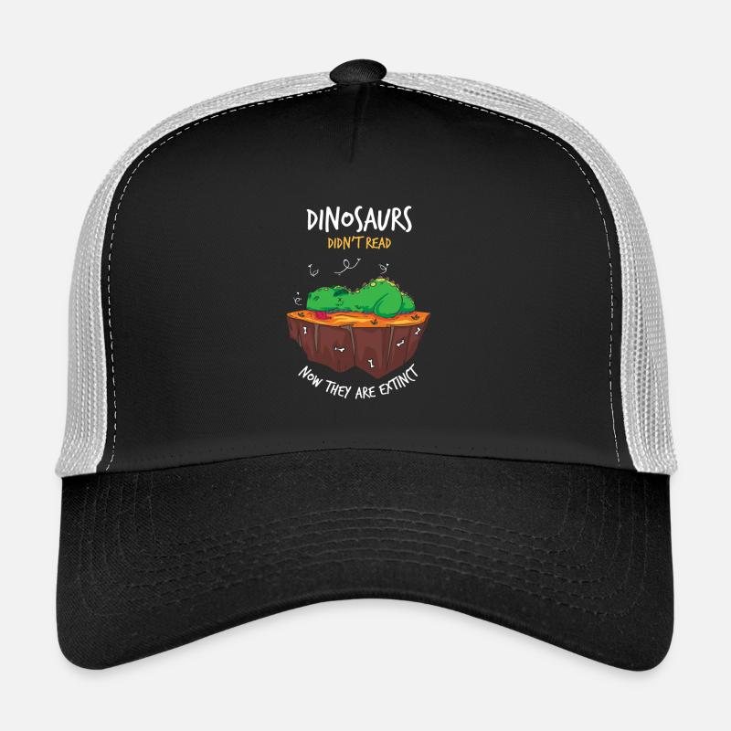 Read: Dinosaurs have not read - Trucker Cap - black/stone grey
