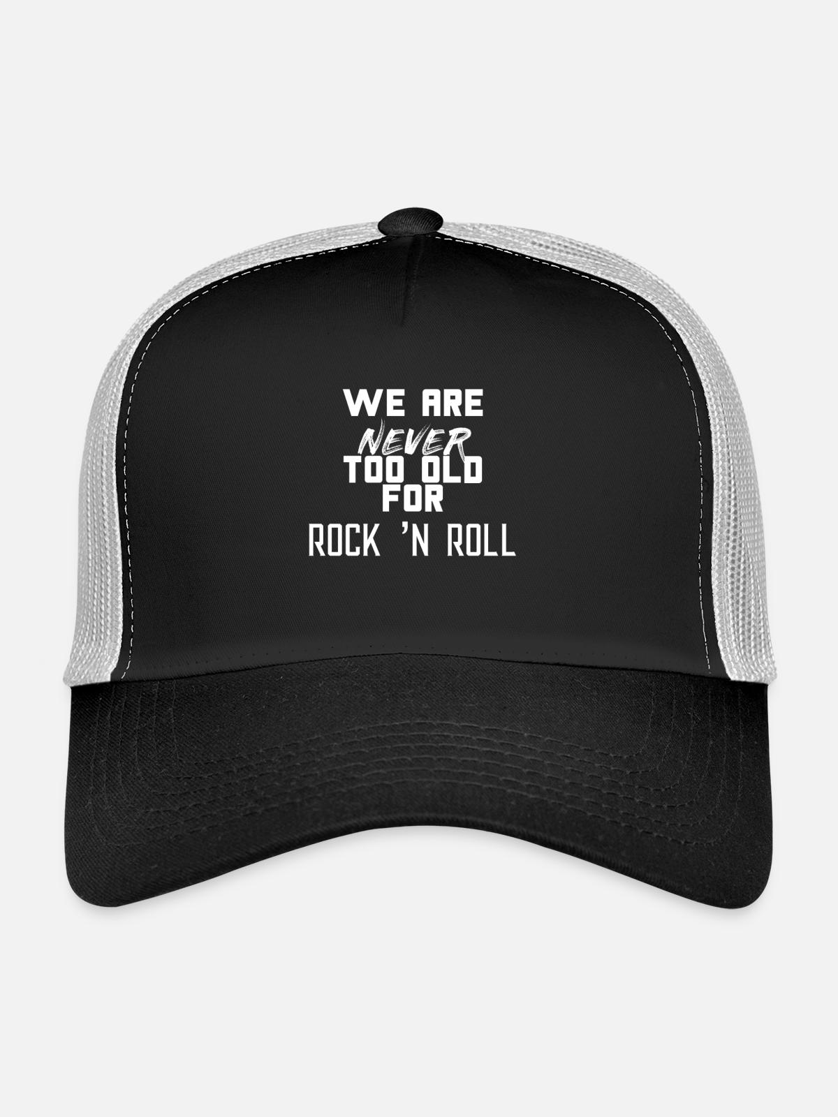 ROCK ET ROLL - Casquette trucker - noir/gris pierre - Devant