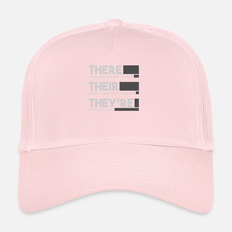 Professeur d'anglais Grammaire Il y a ils Ils Casquette trucker 