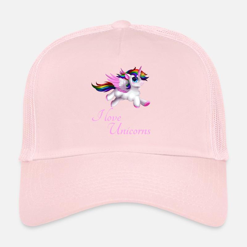 J'aime les licornes Casquette trucker 