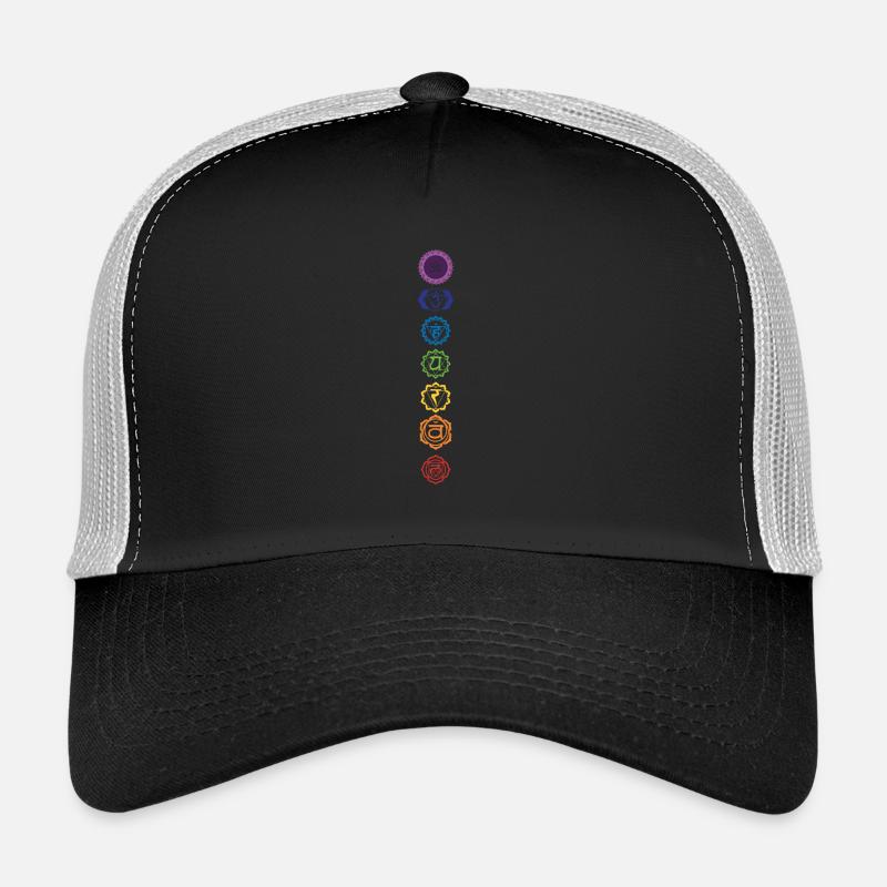 Leute, die Chakra heilige Symbol-Geschenk-Idee lieben - Trucker Cap - Schwarz/Steingrau