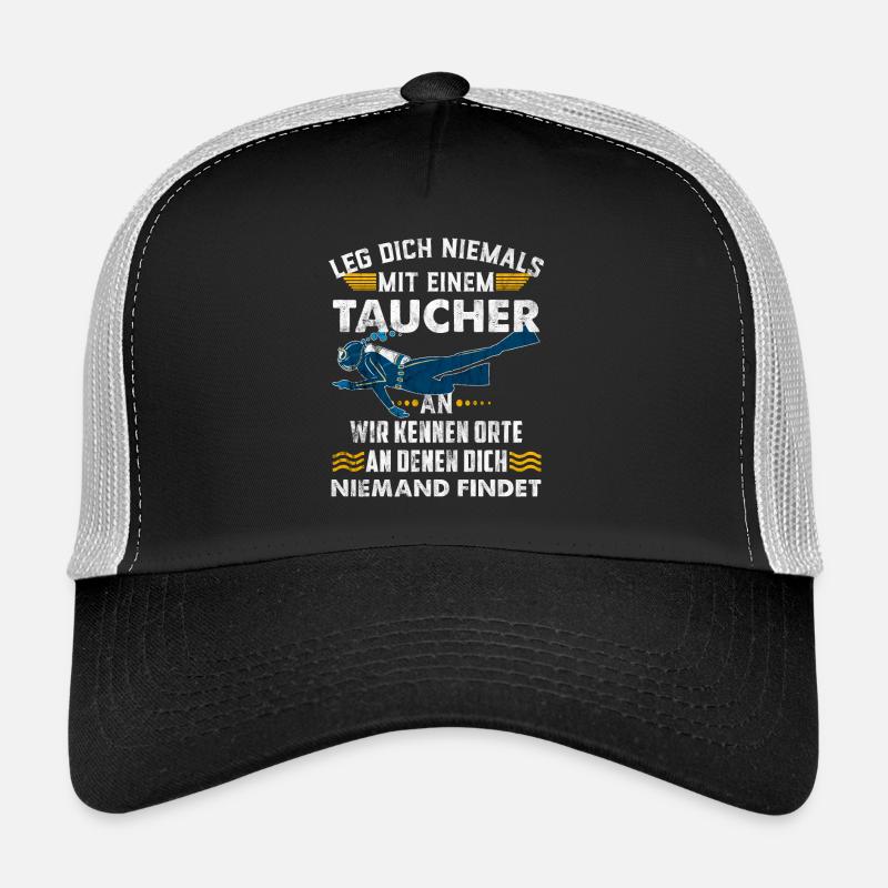 Plongeur plongeur - Casquette trucker - noir/gris pierre