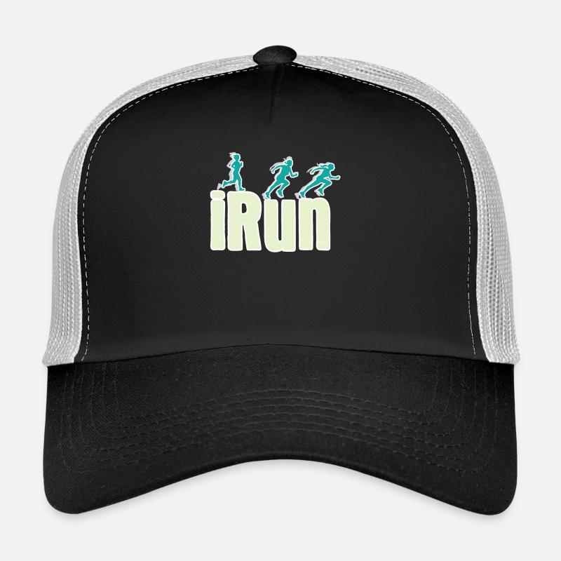 iRun Jogging Runner Marathon Gift Athlete Trucker Cap