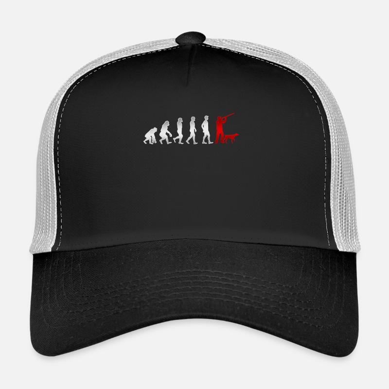 Evolution Hunt Hunter chasse le chien de chasse cadeau Casquette trucker 