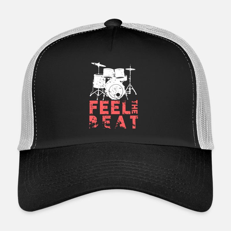 Feel the Beat Schlagzeuger Geschenk Spruch Trucker Cap