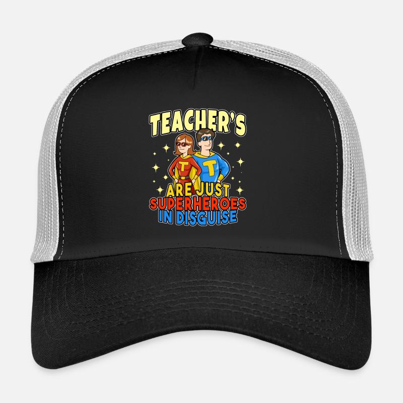 Lehrer Verkleidung Schule Kindergarten Held Super Trucker Cap