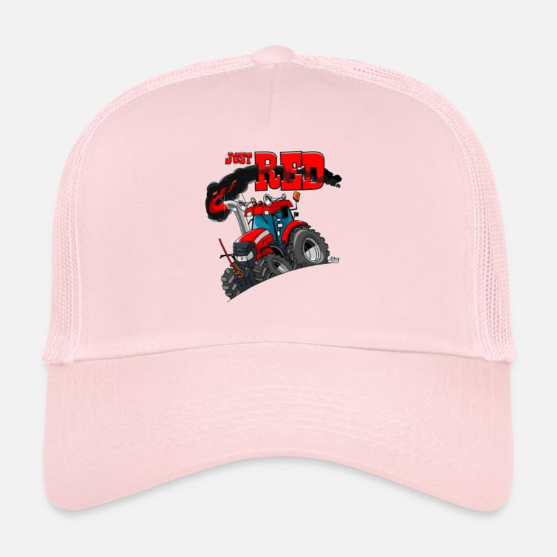 bordure blanche juste ROUGE Casquette trucker 