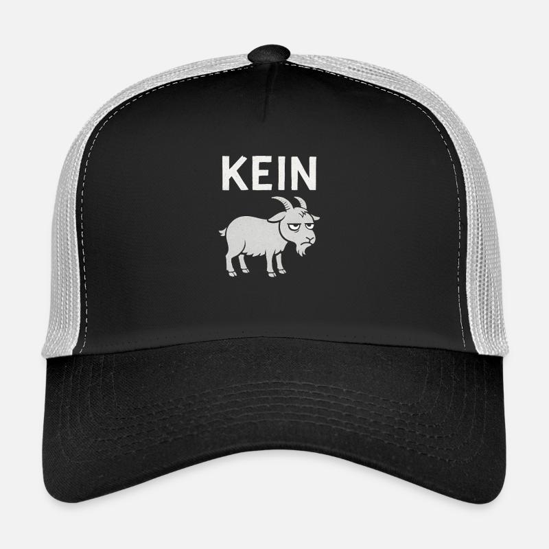 Lustiger Spruch Witzig Kein Bock Geschenkidee - Trucker Cap - Schwarz/Steingrau