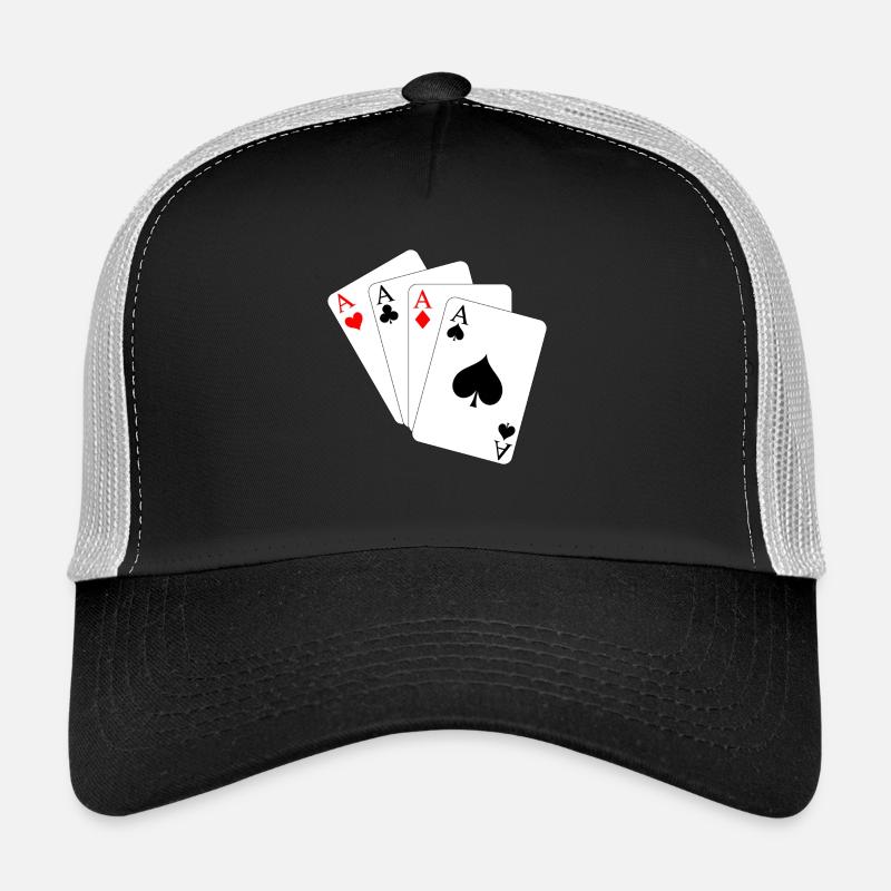 Karten - Trucker Cap - Schwarz/Steingrau