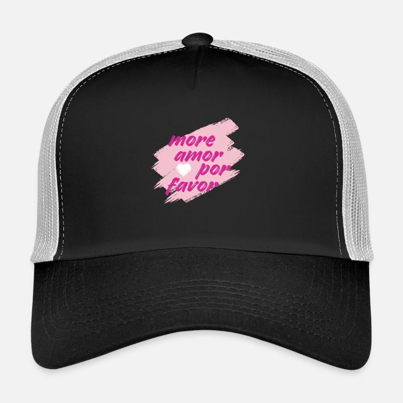 more amor - Trucker Cap - Schwarz/Steingrau
