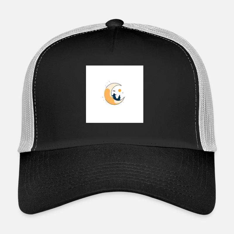 Mond - Trucker Cap - Schwarz/Steingrau