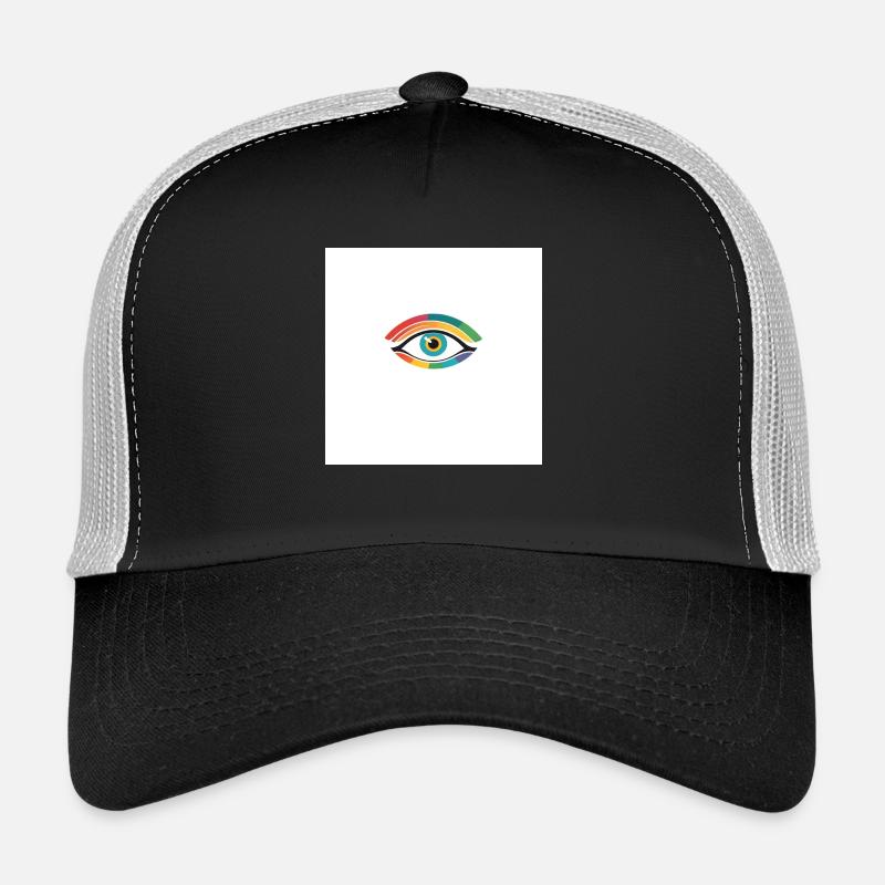 Bunte Auge - Trucker Cap - Schwarz/Steingrau