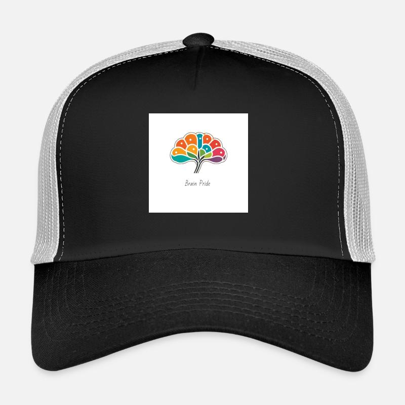 Buntes Gehirn - Trucker Cap - Schwarz/Steingrau