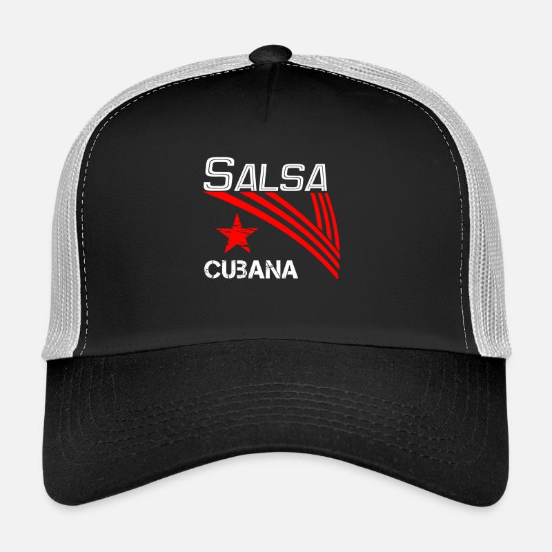 Salsa Cubana white - Salsa Dance Shirt Trucker Cap
