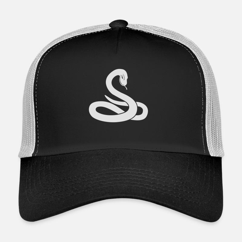 snake white Trucker Cap