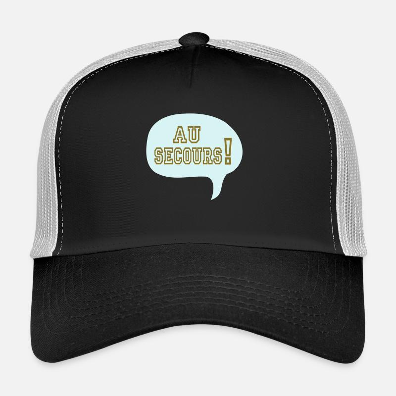 au secours funny cartoon comique Casquette trucker 