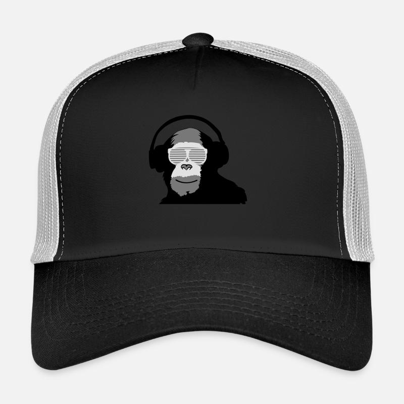 affe03 - Trucker Cap - Schwarz/Steingrau