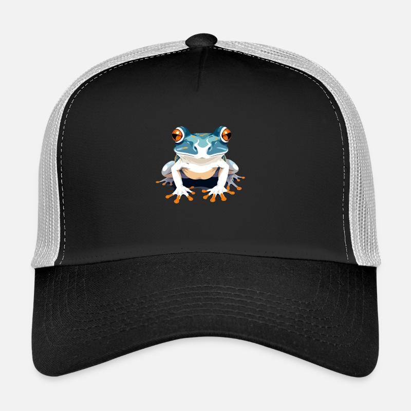 Frog Vector Art with Vibrant Colors Illustration Trucker Cap