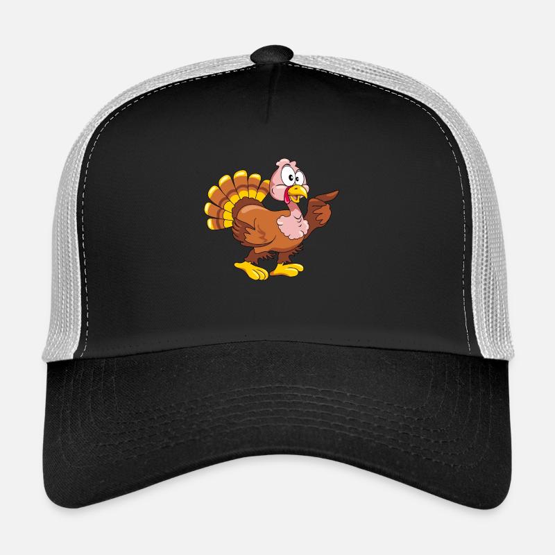 Dindon pointant du doigt surpris Casquette trucker 