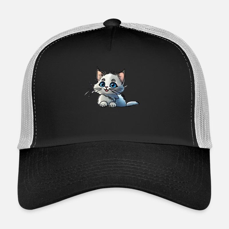 Baby Kitty - Trucker Cap - Schwarz/Steingrau