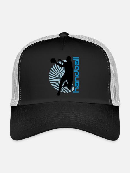 Spiral Handballer - Casquette trucker  - noir/gris pierre - Devant