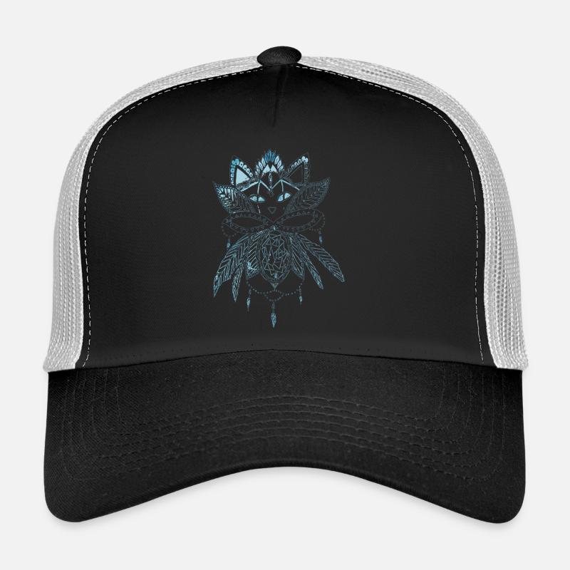 Mystic Cat - Trucker Cap - Schwarz/Steingrau