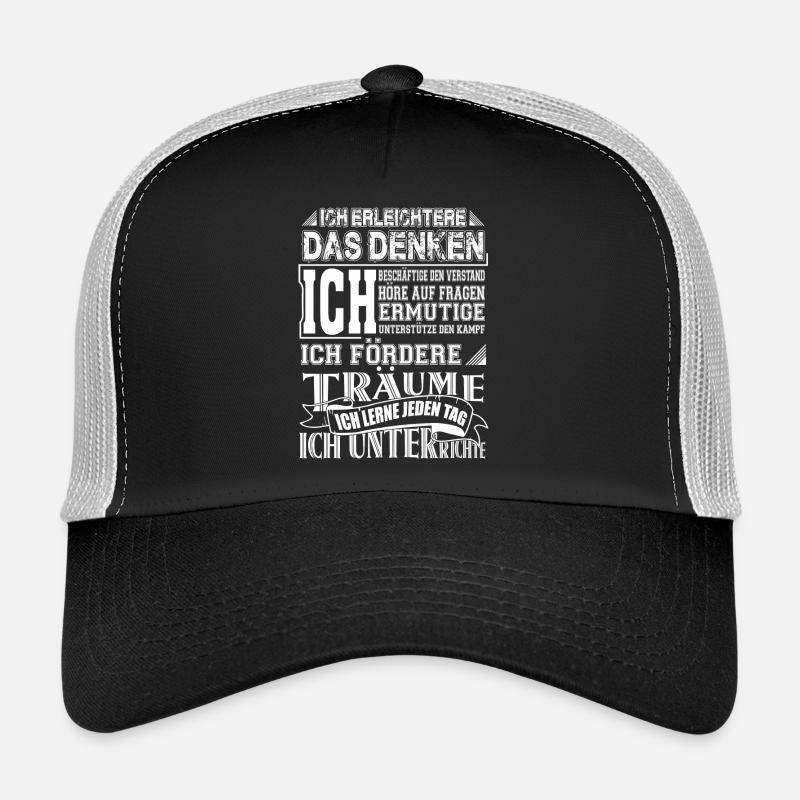 Lehrerin-Ich - Trucker Cap - Schwarz/Steingrau