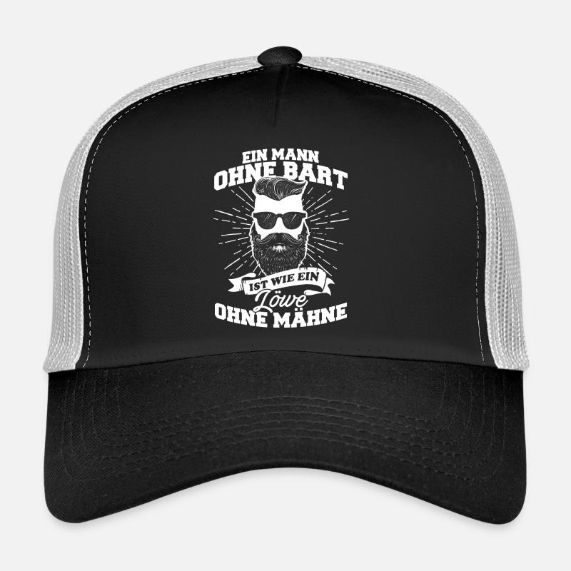 Mann Bart Löwe Vollbart Trucker Cap