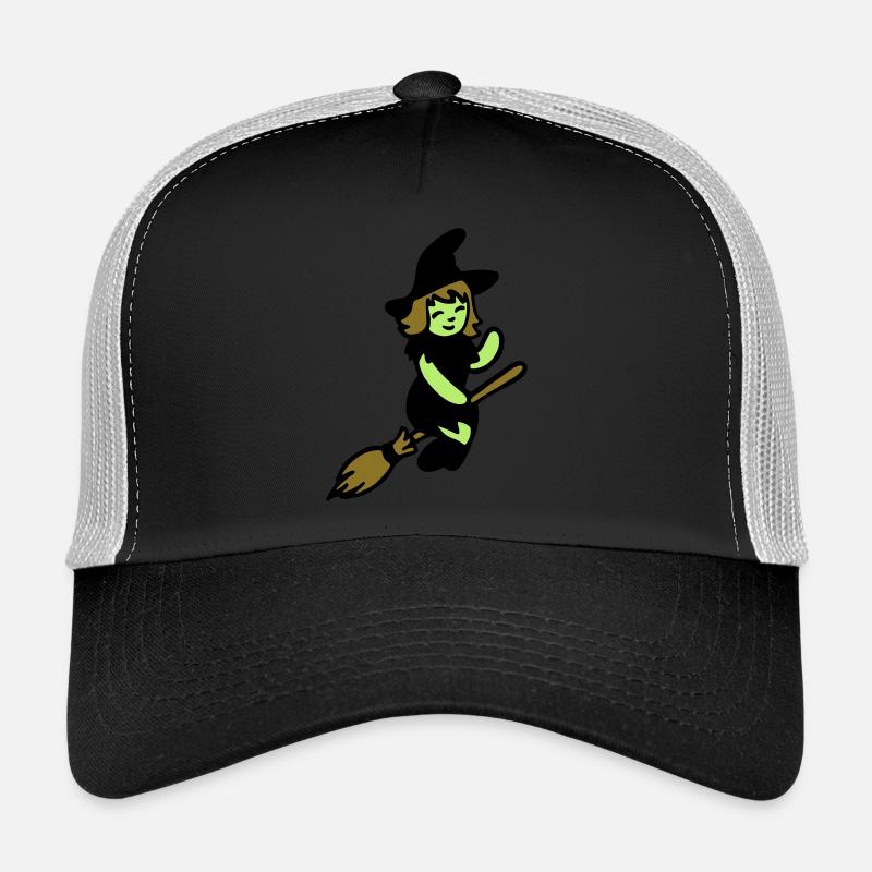Chibi Witch - Trucker Cap - black/stone grey