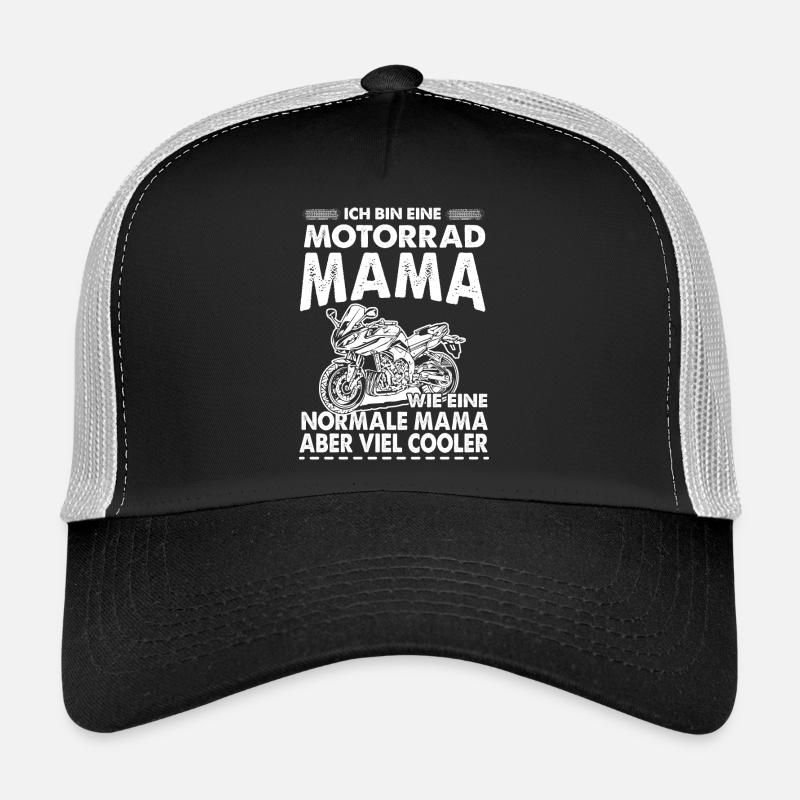 Motorrad Mama - Trucker Cap - Schwarz/Steingrau