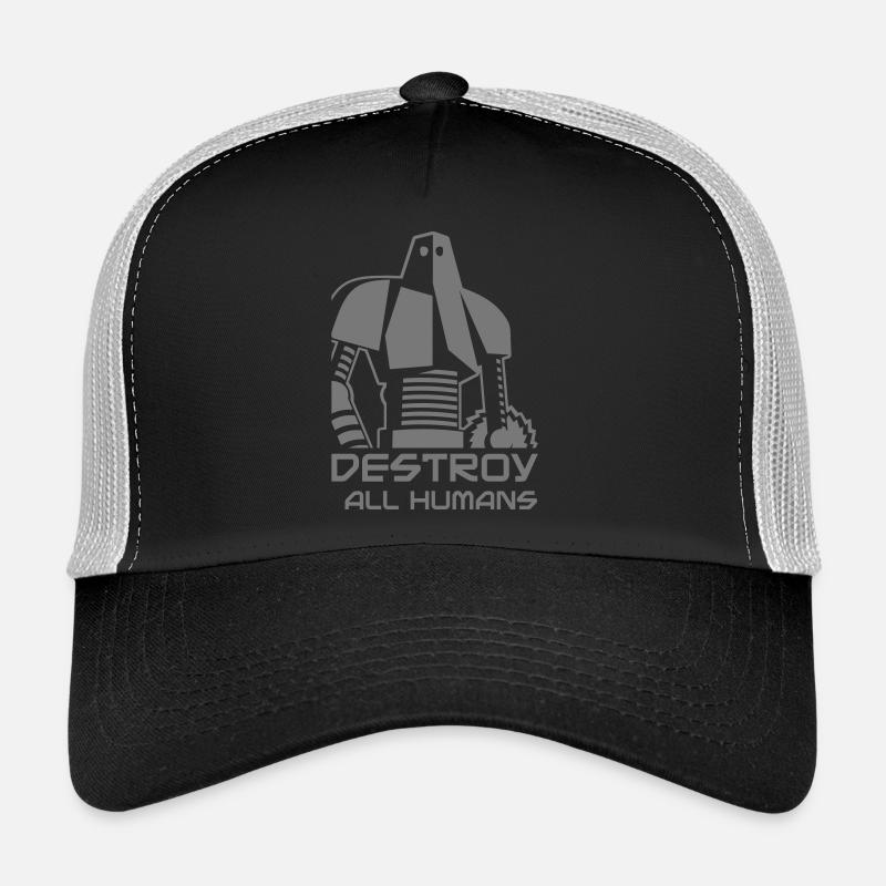 robot_destroy Trucker Cap