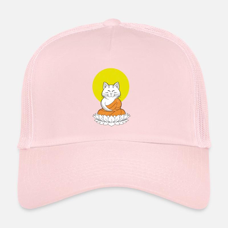 Cat Buddha Master Vintage Casquette trucker 