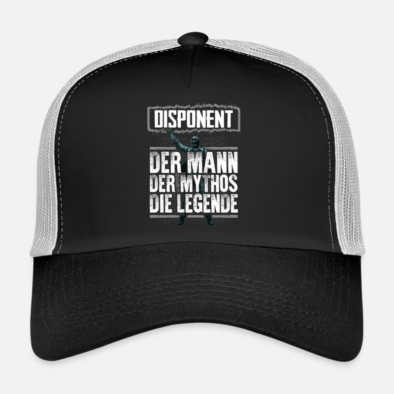 DISPONENT - Mythos - Trucker Cap - Schwarz/Steingrau