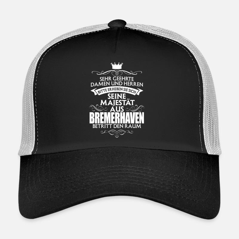 BREMERHAVEN - Majestät - Trucker Cap - Schwarz/Steingrau