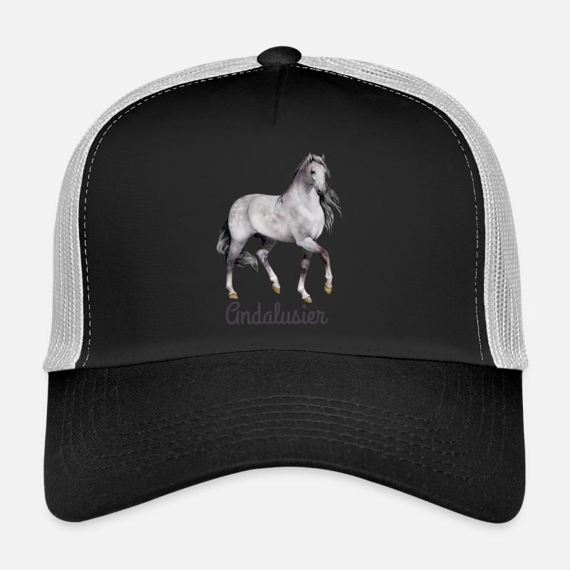Andalusier - Trucker Cap - Schwarz/Steingrau