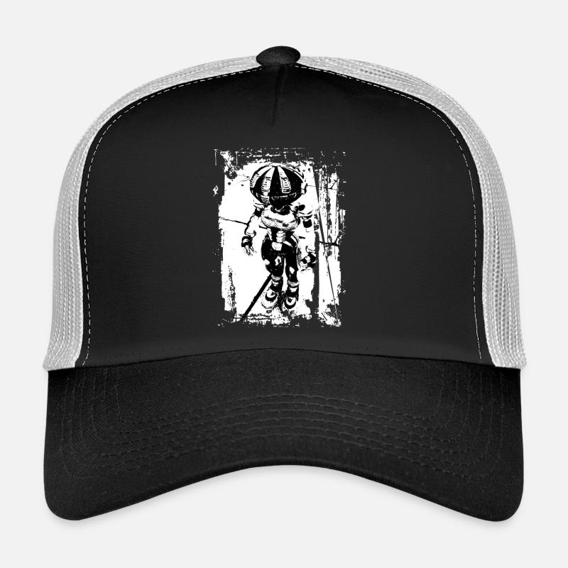 Robot Whitestyle - Trucker Cap - black/stone grey