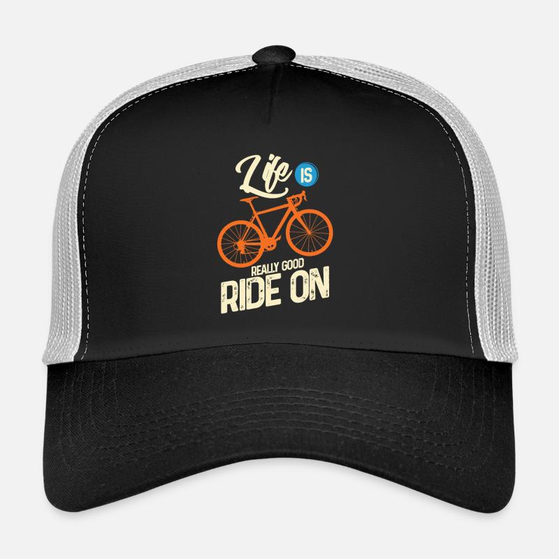 Radfahren - Trucker Cap - Schwarz/Steingrau
