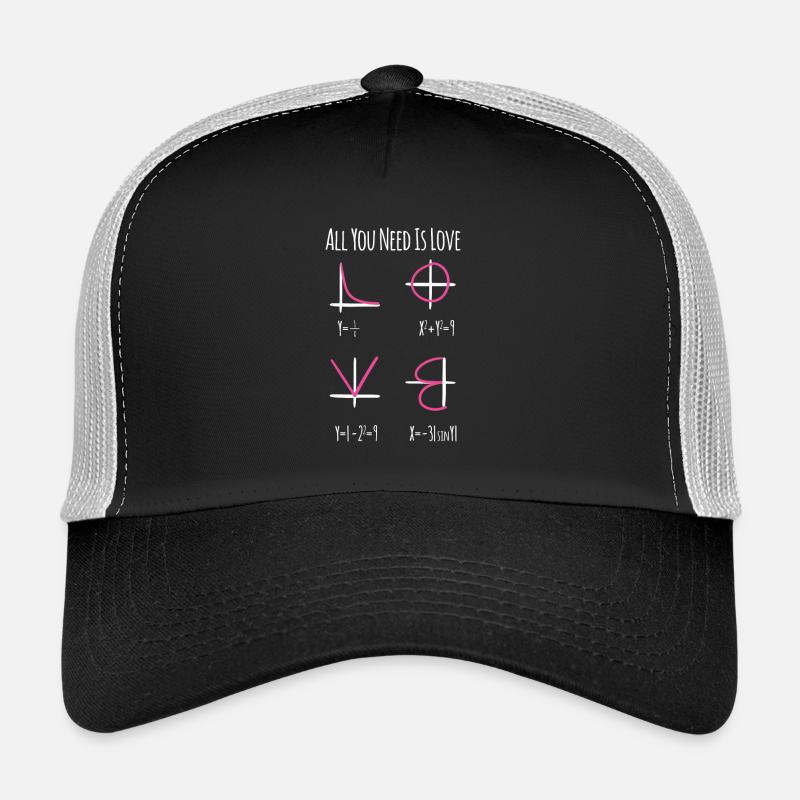 Tout ce dont vous avez besoin est amour Math Nerd Teacher Gift Casquette trucker 