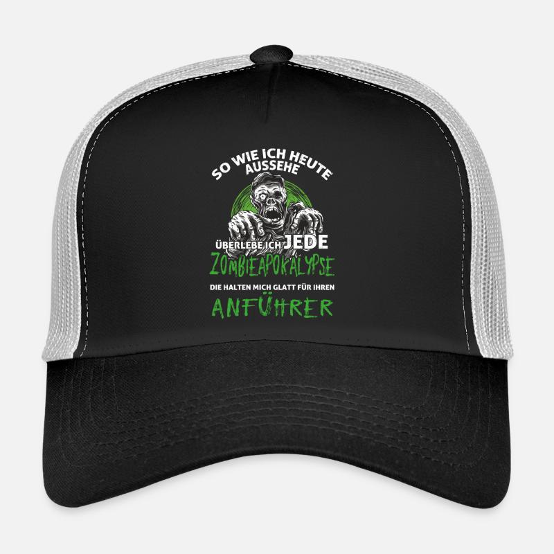 Zombie Apokalypse Mann Trucker Cap