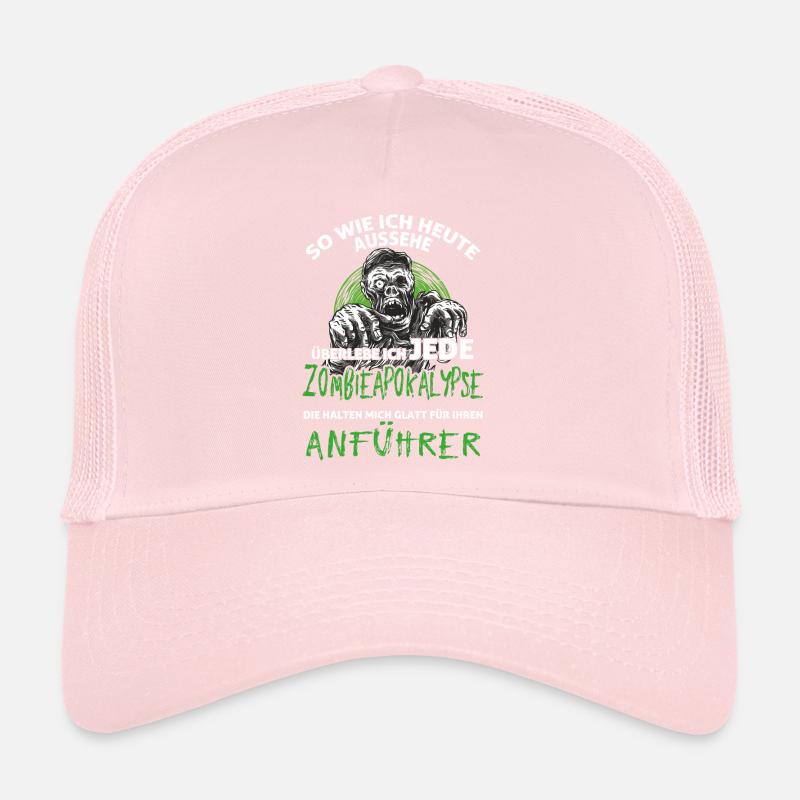 Zombie Apokalypse Mann Trucker Cap
