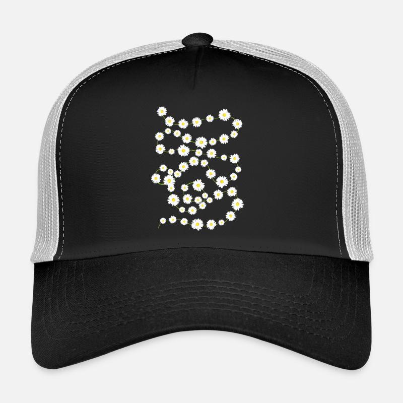 Daisy Chain - Trucker Cap - Schwarz/Steingrau