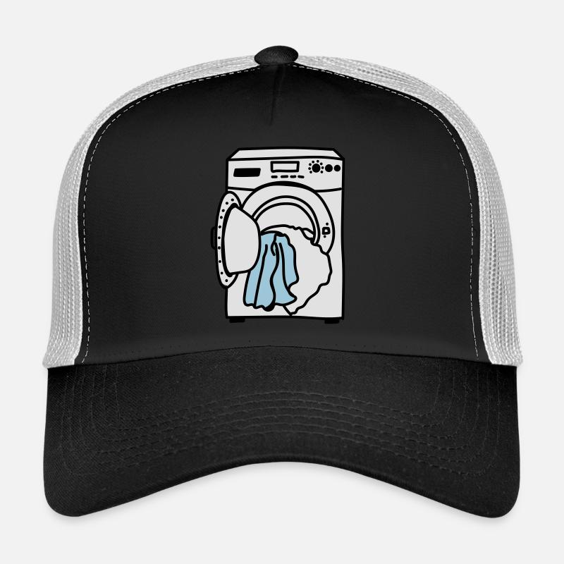 Lave linge - Casquette trucker - noir/gris pierre