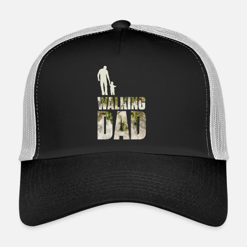 The walking dad - Trucker Cap - black/stone grey