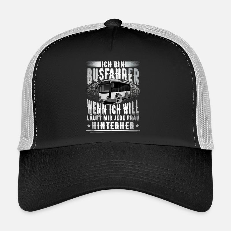 Busfahrer - Trucker Cap - Schwarz/Steingrau
