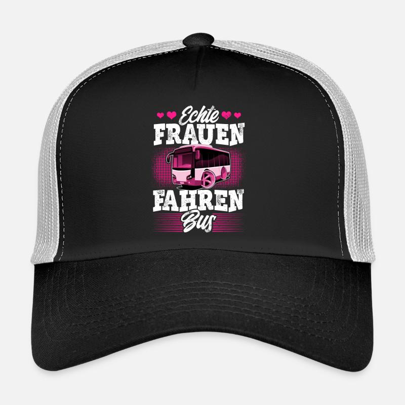 Busfahrerin - Trucker Cap - Schwarz/Steingrau
